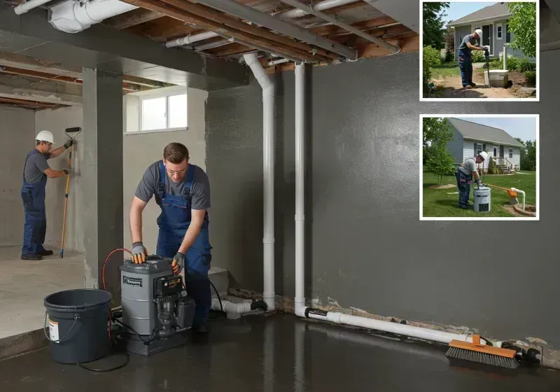 Basement Waterproofing and Flood Prevention process in Sharon, MS